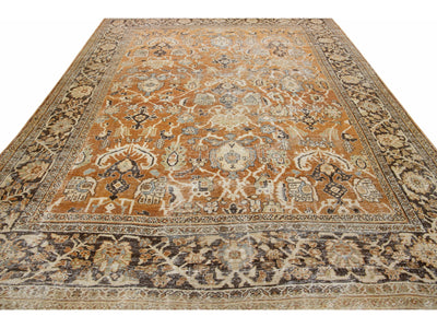 Antique Mahal Wool Rug 11 X 14