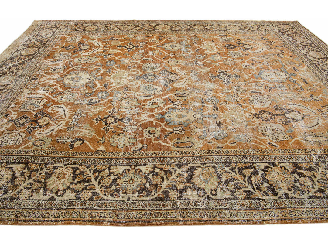 Antique Mahal Wool Rug 11 X 14