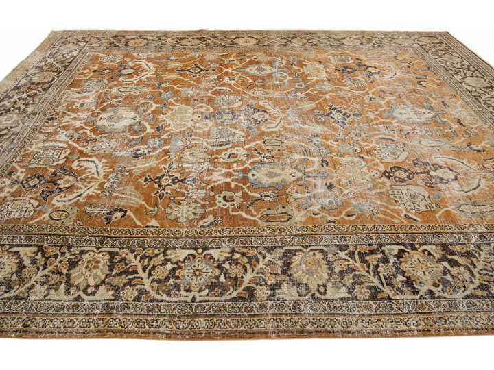 Antique Mahal Wool Rug 11 X 14
