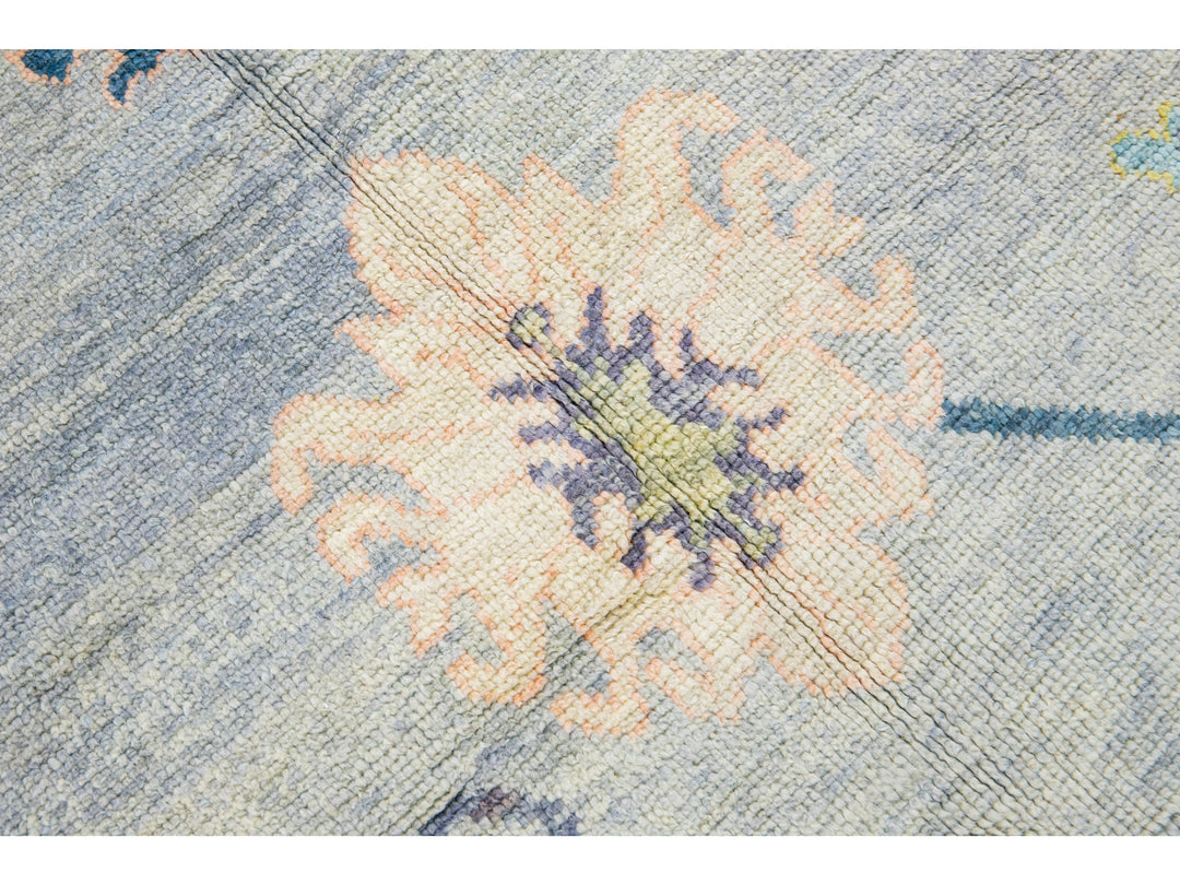 Modern Oushak Wool Rug 10 X 15