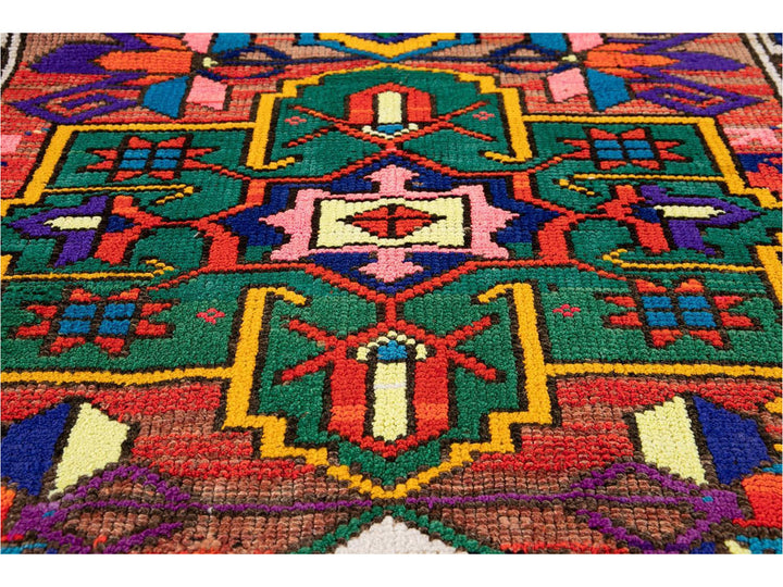 Mid-20th Century Vintage Turkish Wool Runner Rug 3 X 11