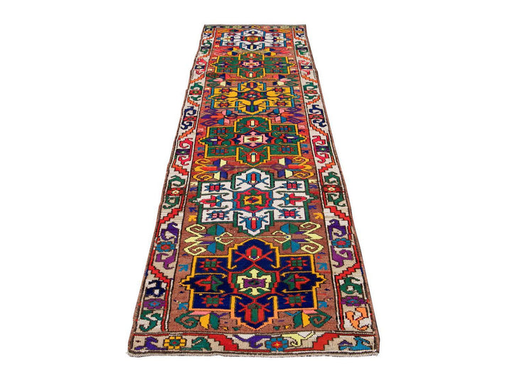Mid-20th Century Vintage Turkish Wool Runner Rug 3 X 11
