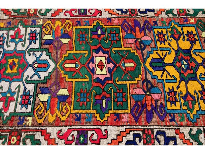 Mid-20th Century Vintage Turkish Wool Runner Rug 3 X 11