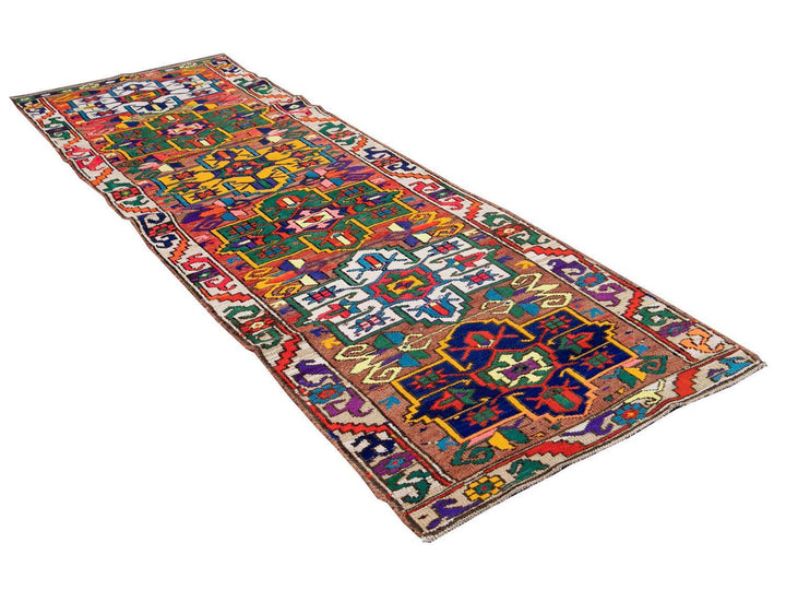 Mid-20th Century Vintage Turkish Wool Runner Rug 3 X 11