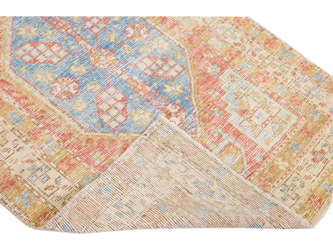 Antique Heriz Runner Rug 3 X 11