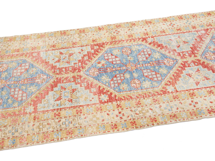 Antique Heriz Runner Rug 3 X 11