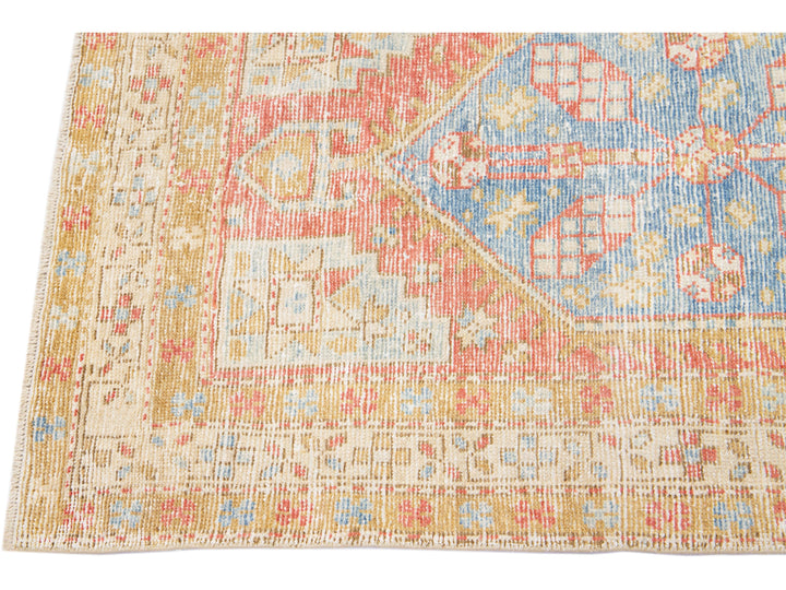 Antique Heriz Runner Rug 3 X 11