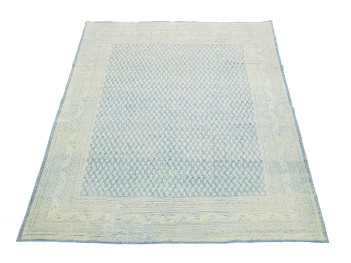 Antique Tabriz Wool Rug 7 X 10