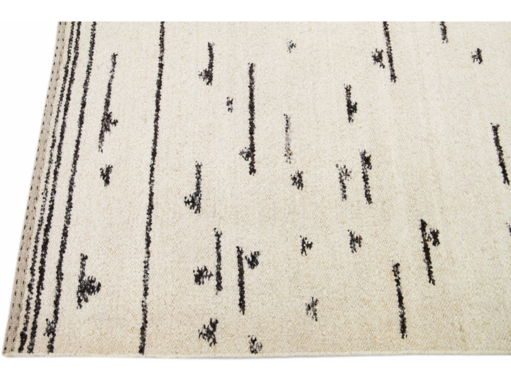Modern Moroccan Boho Wool Rug 12 X 15