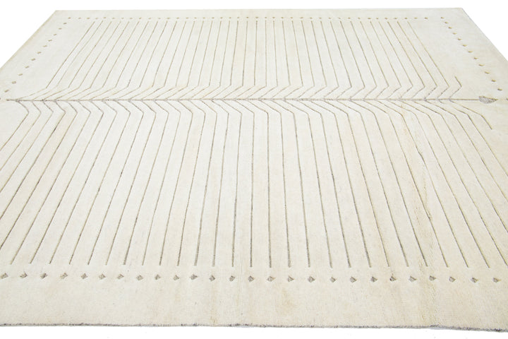 Modern Moroccan Wool Rug 9 X 12