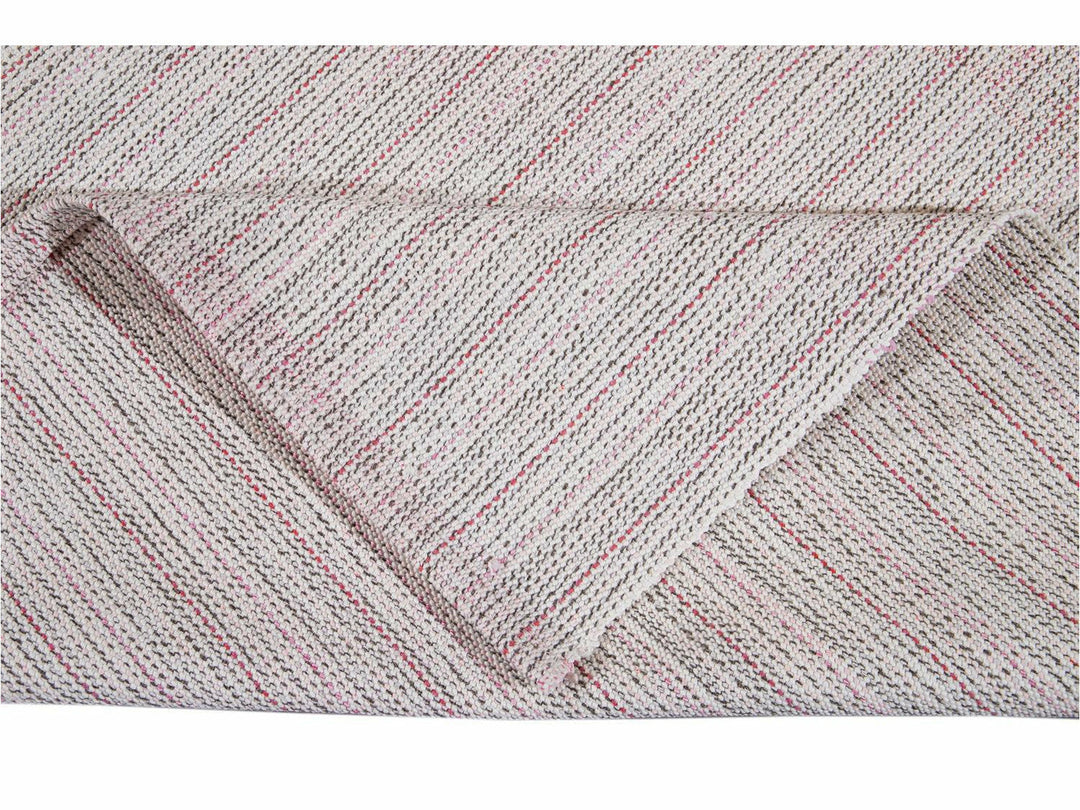 Vintage Flat-Weave Wool Rug 10 X 13