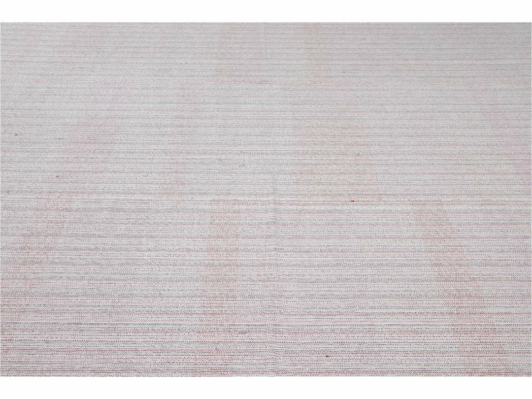 Vintage Flat-Weave Wool Rug 10 X 13