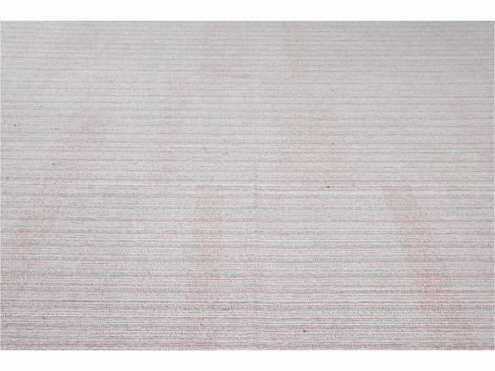 Vintage Flat-Weave Wool Rug 10 X 13