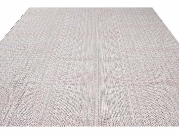 Vintage Flat-Weave Wool Rug 10 X 13