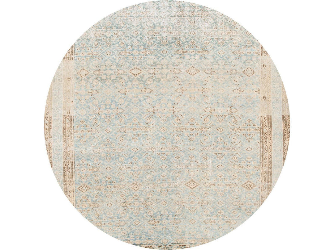 Vintage Persian Malayer Wool Runner 7 X 16
