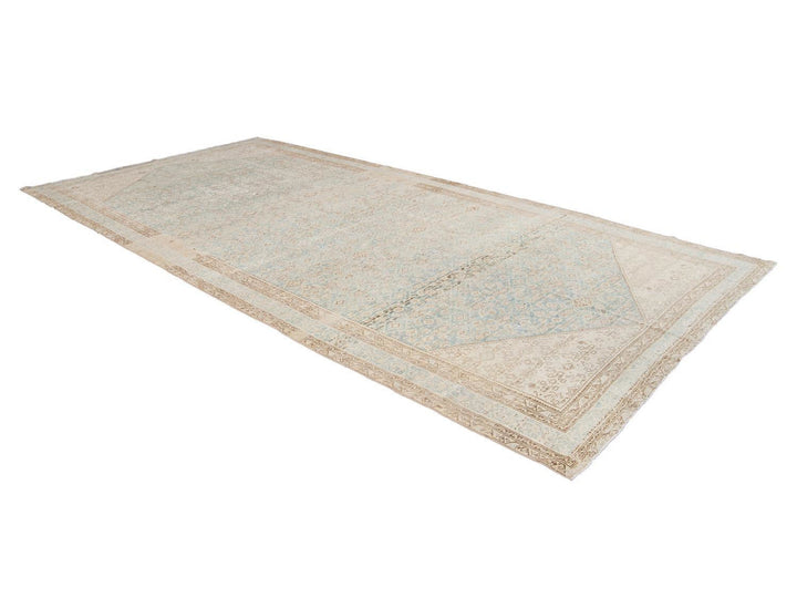Vintage Persian Malayer Wool Runner 7 X 16