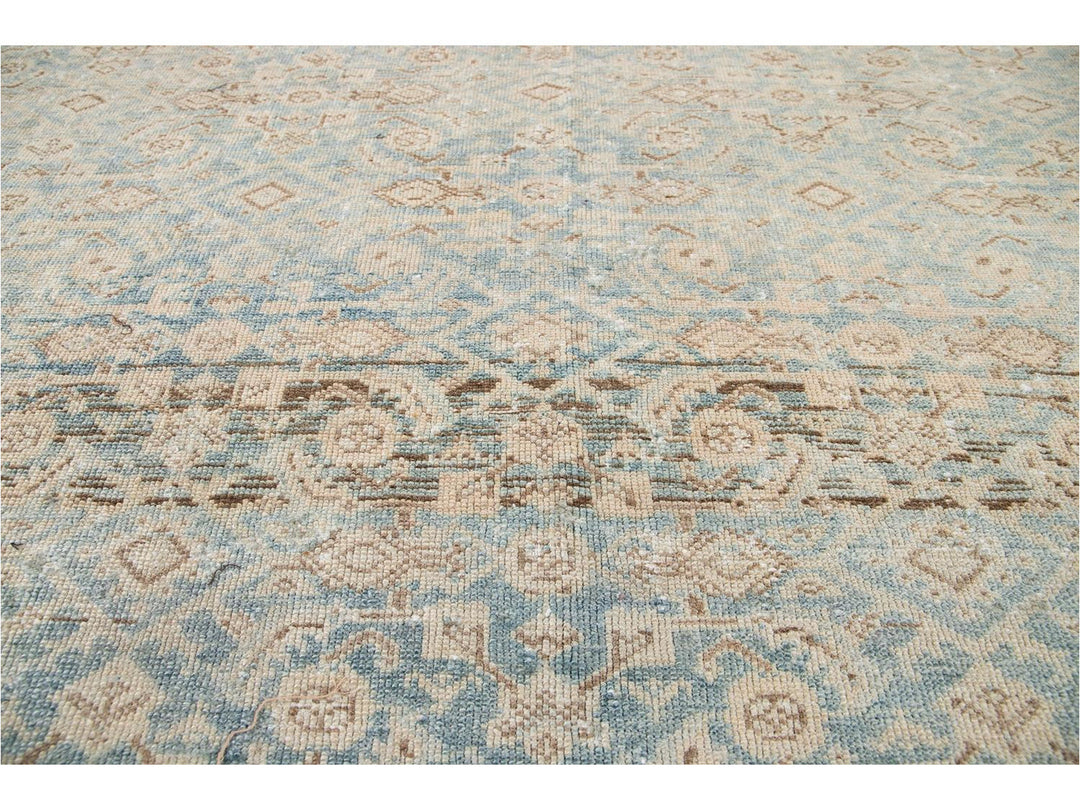 Vintage Persian Malayer Wool Runner 7 X 16