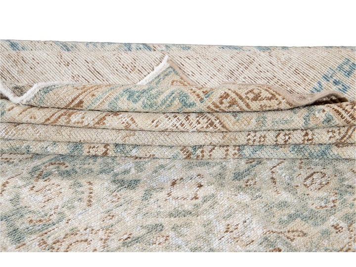Vintage Persian Malayer Wool Runner 7 X 16