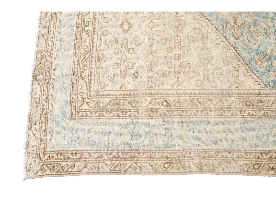 Vintage Persian Malayer Wool Runner 7 X 16