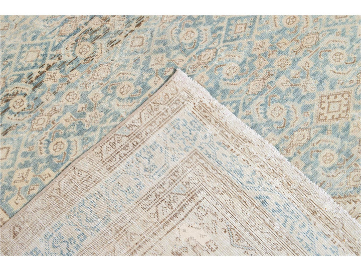 Vintage Persian Malayer Wool Runner 7 X 16