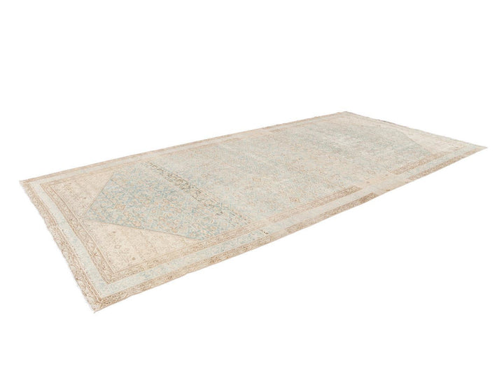 Vintage Persian Malayer Wool Runner 7 X 16