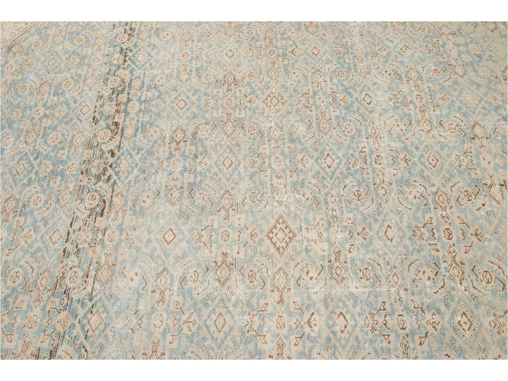 Vintage Persian Malayer Wool Runner 7 X 16