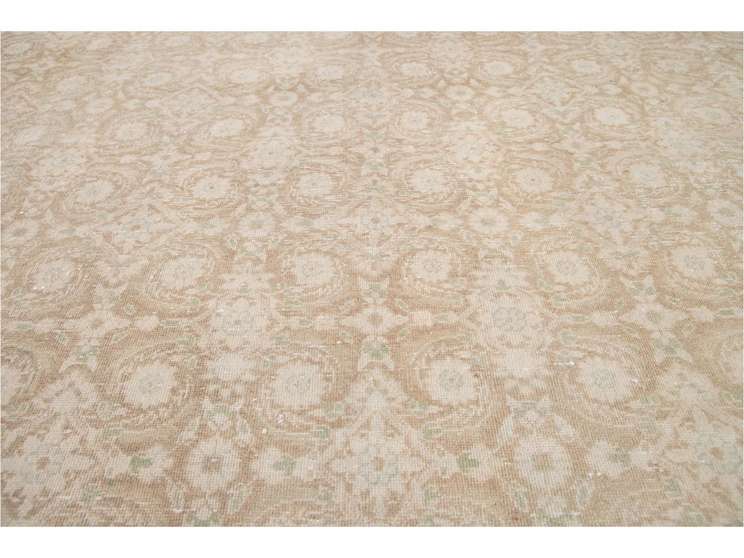 Vintage Persian Tabriz Rug 7 X 11