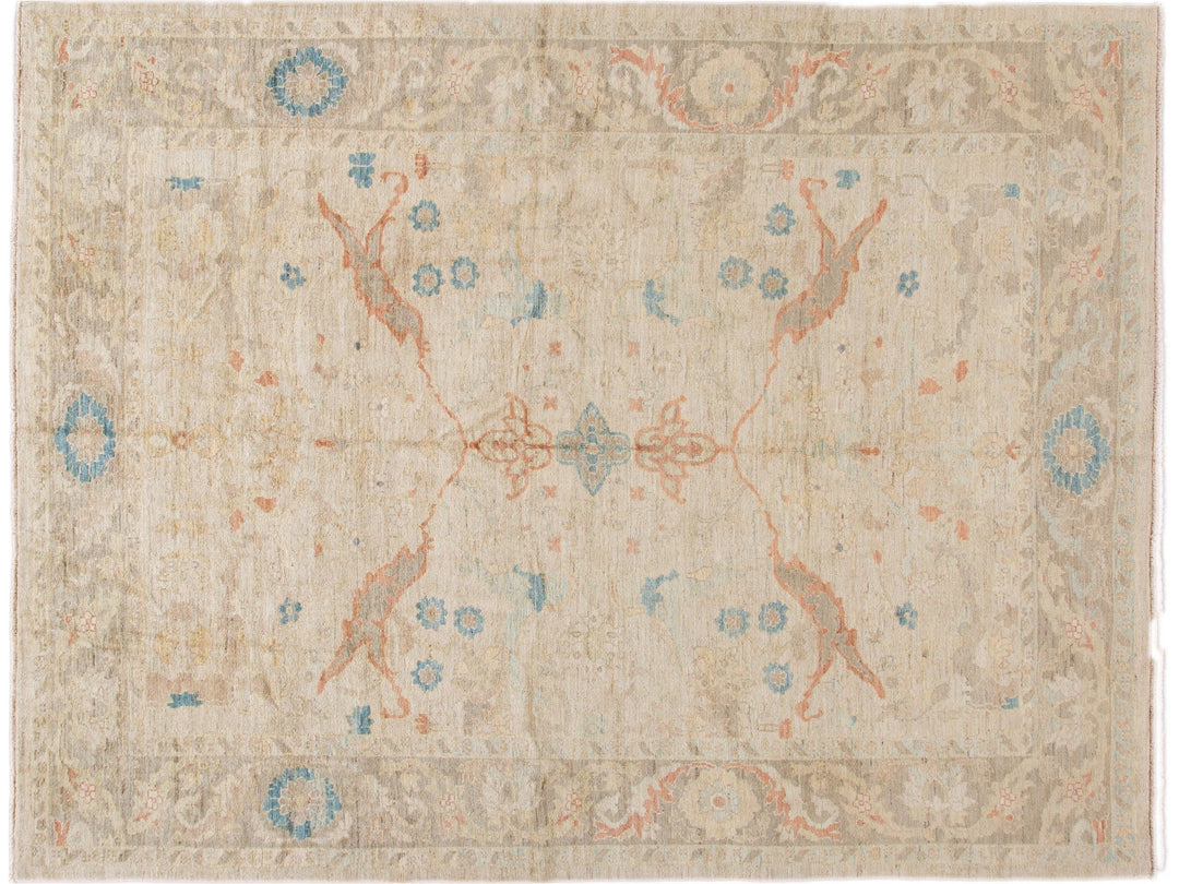 Modern Sultanabad Wool Rug 9 X 12