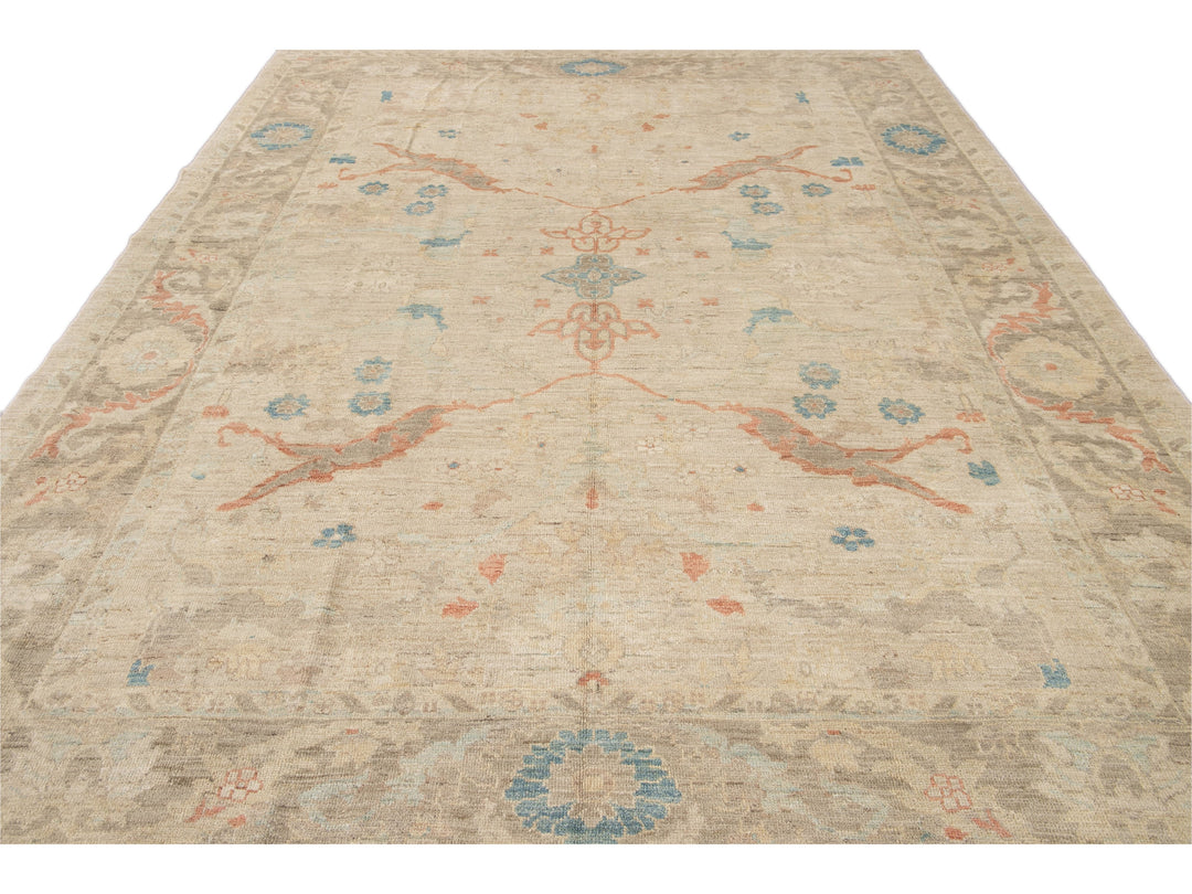 Modern Sultanabad Wool Rug 9 X 12