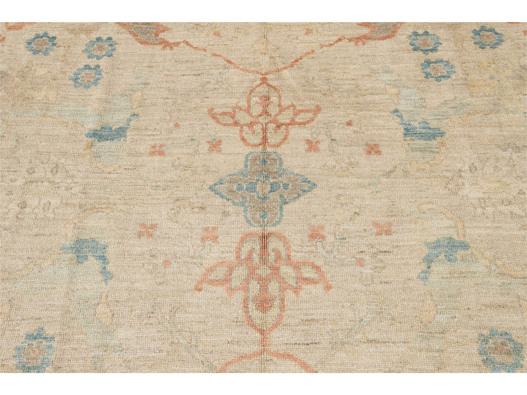Modern Sultanabad Wool Rug 9 X 12