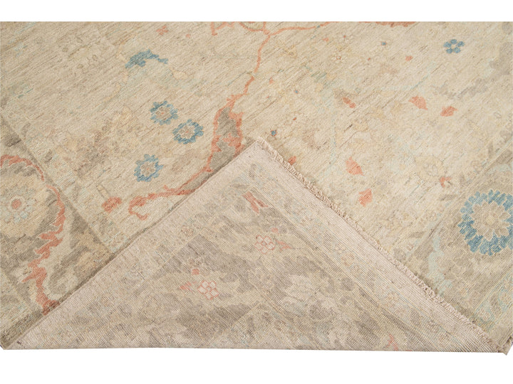 Modern Sultanabad Wool Rug 9 X 12