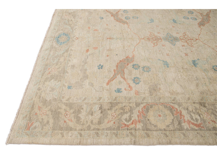 Modern Sultanabad Wool Rug 9 X 12