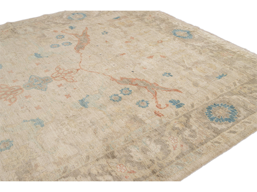 Modern Sultanabad Wool Rug 9 X 12