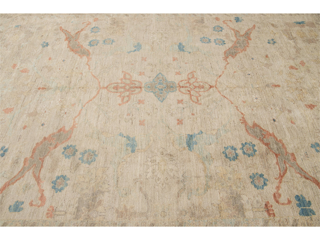 Modern Sultanabad Wool Rug 9 X 12