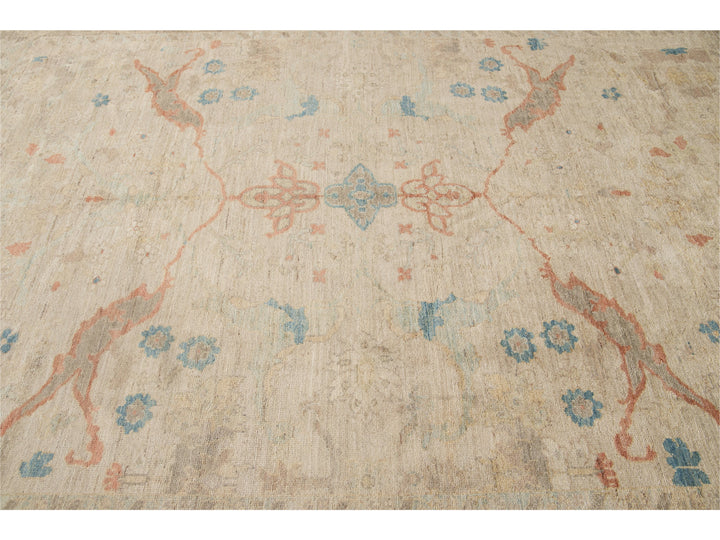 Modern Sultanabad Wool Rug 9 X 12