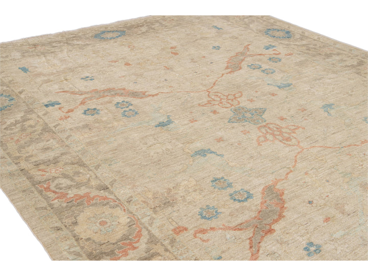 Modern Sultanabad Wool Rug 9 X 12