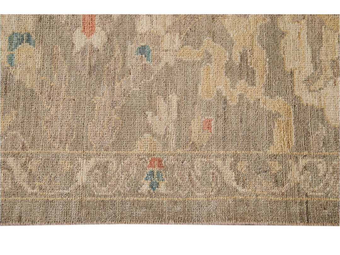 Modern Sultanabad Runner Wool Rug 3 X 16