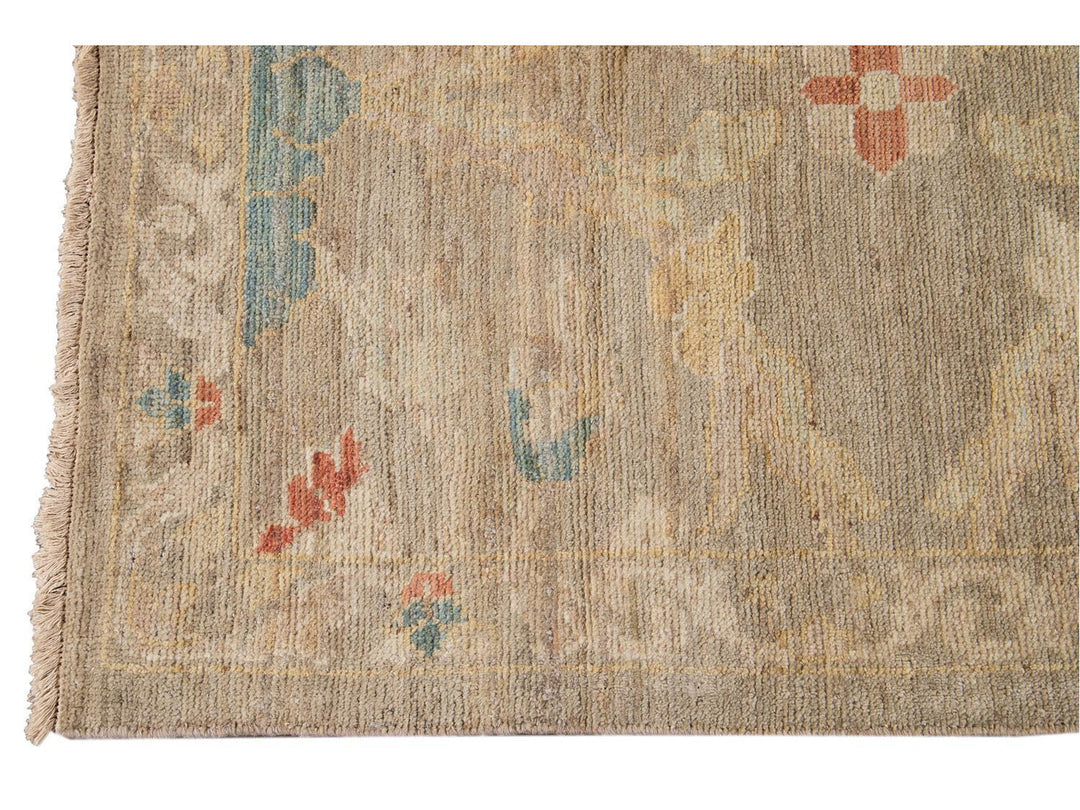 Modern Sultanabad Runner Wool Rug 3 X 16