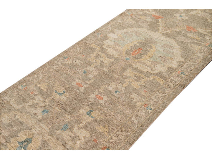 Modern Sultanabad Runner Wool Rug 3 X 16