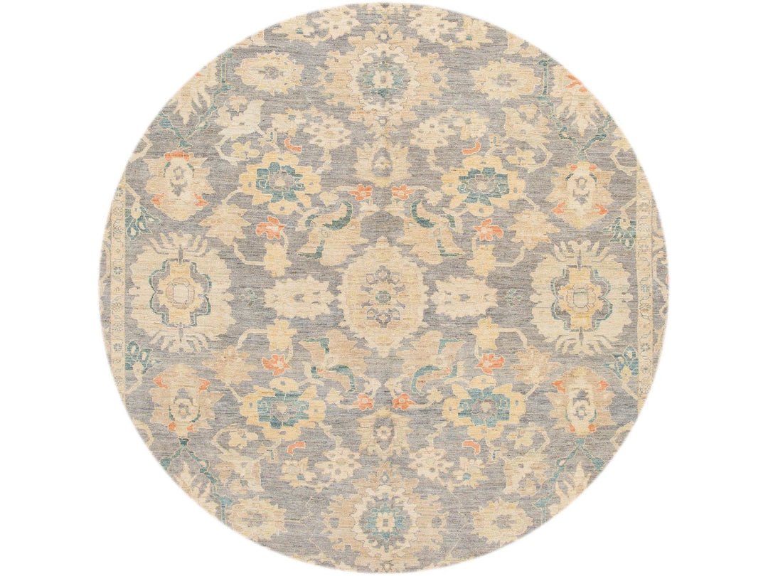 Modern Sultanabad Oversize Wool Rug 12 X 18