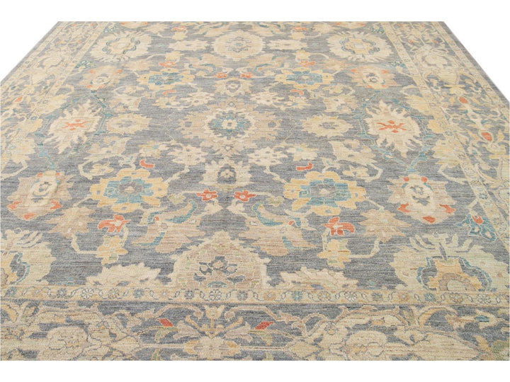 Modern Sultanabad Oversize Wool Rug 12 X 18
