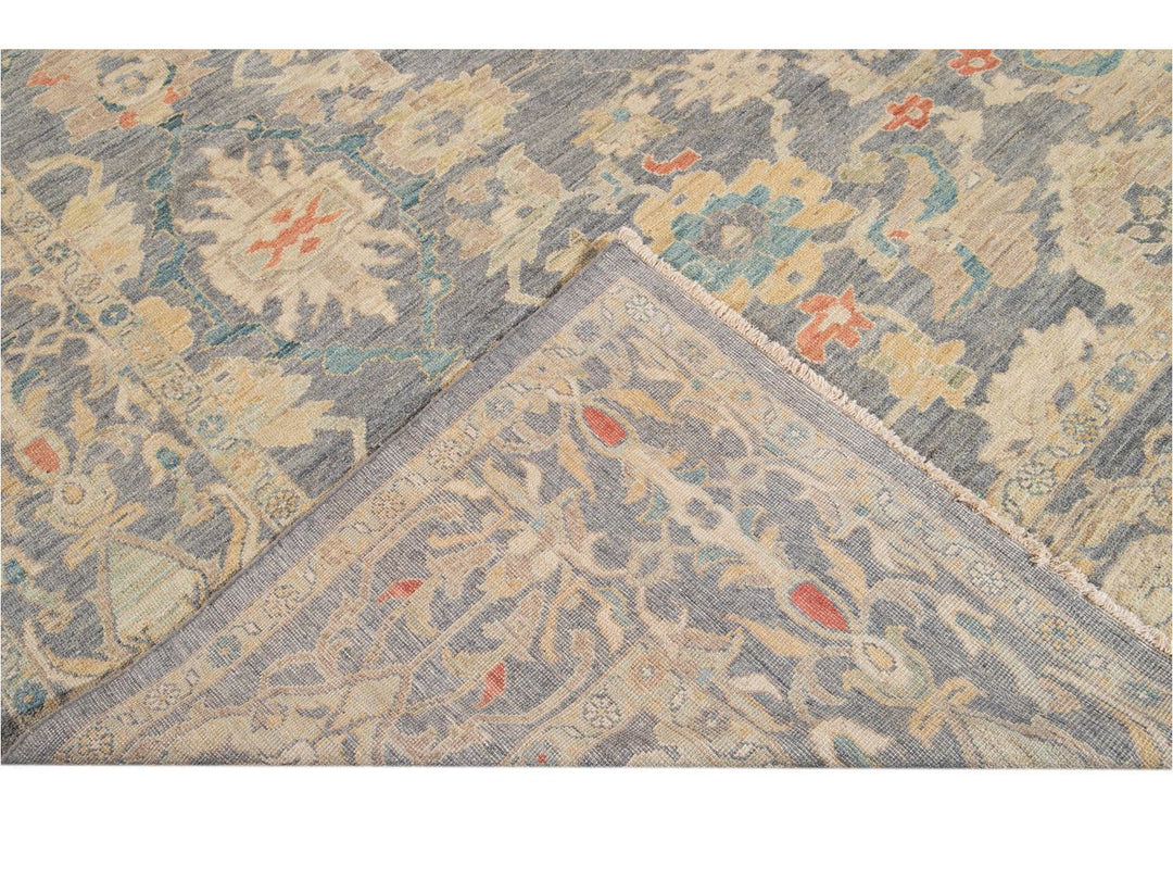 Modern Sultanabad Oversize Wool Rug 12 X 18