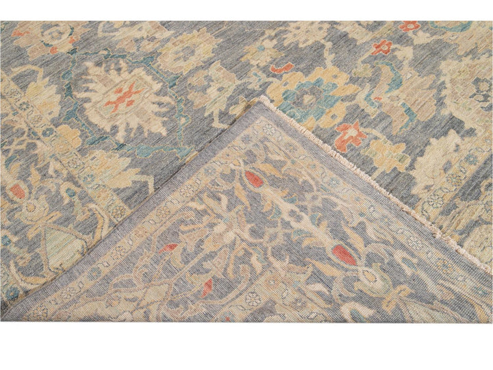Modern Sultanabad Oversize Wool Rug 12 X 18