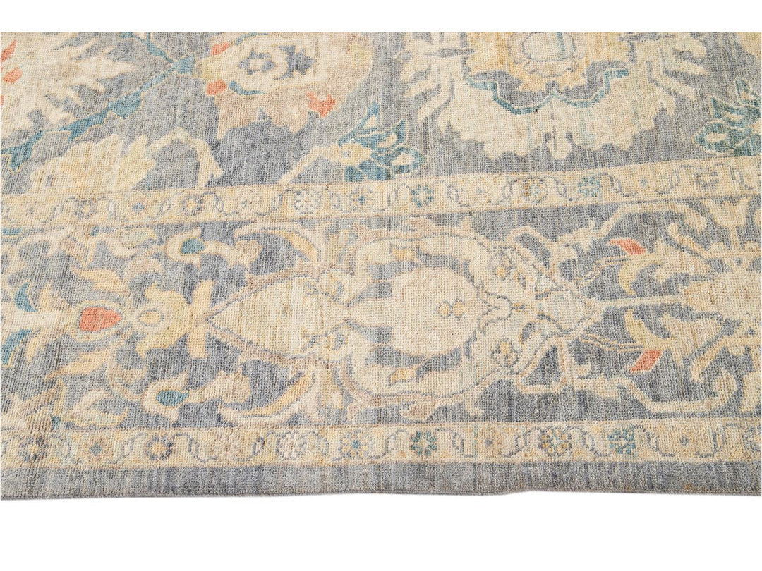 Modern Sultanabad Oversize Wool Rug 12 X 18