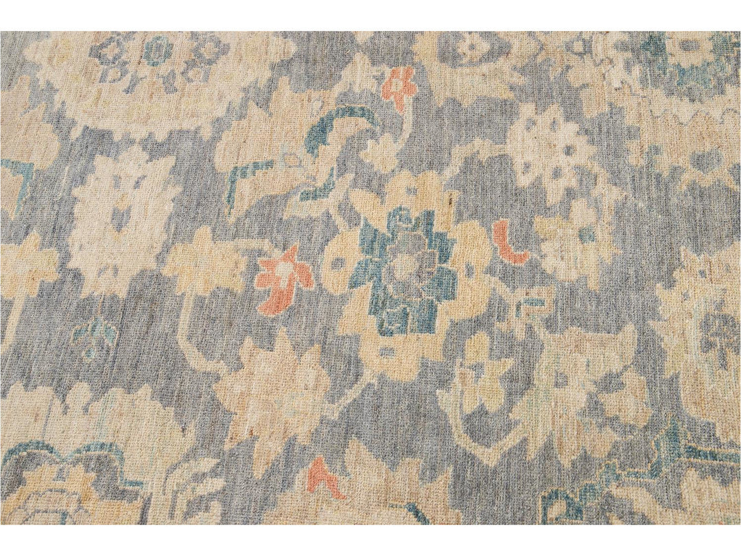 Modern Sultanabad Oversize Wool Rug 12 X 18