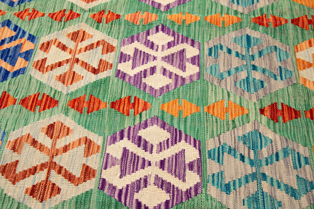 Modern Flatweave Kilim Wool Rug 8 X 12