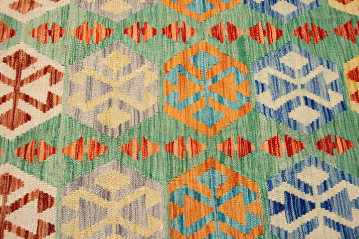 Modern Flatweave Kilim Wool Rug 8 X 12