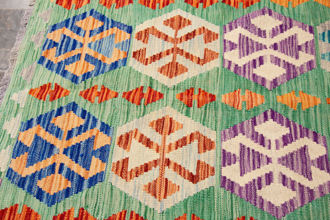 Modern Flatweave Kilim Wool Rug 8 X 12
