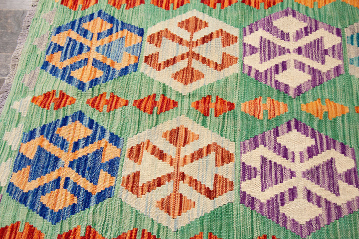 Modern Flatweave Kilim Wool Rug 8 X 12