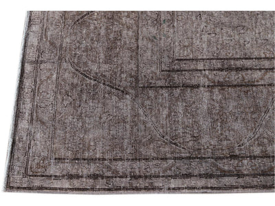 Vintage Distressed Wool Rug 10 X 14